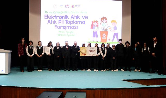 Elektronik Atık ve Atık Pil yarışmasında okullar ödüllerini aldı